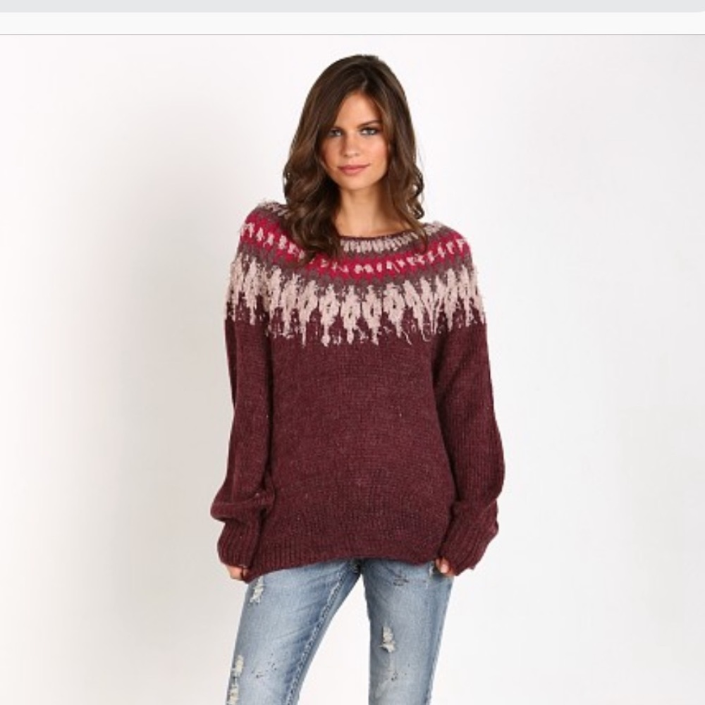 Free People Cozy Knit Sweater Size XS